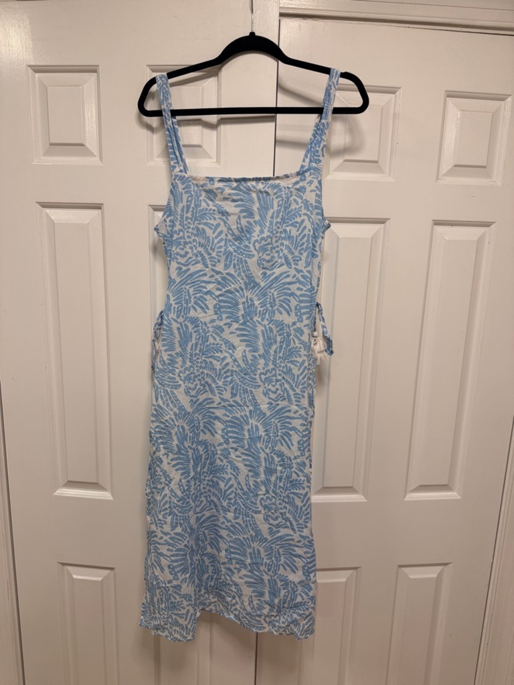 Roller Rabbit Light Blue and White Printed  coverup